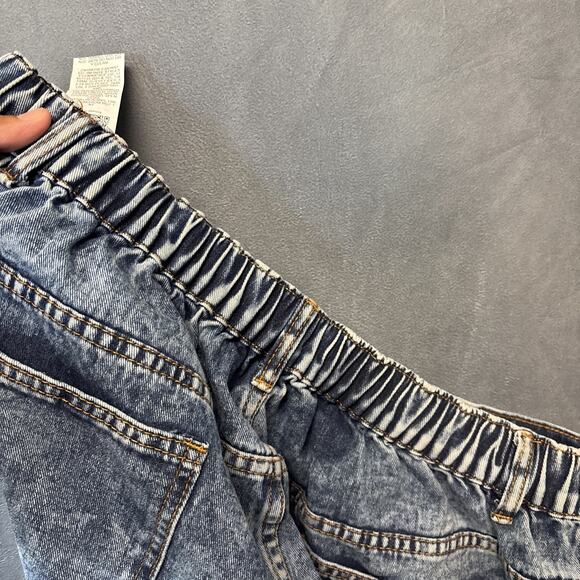 Shein Curve Distressed Mom Jeans Womens 2XL (actual 36x24.5) Blue Denim Zip Fly - Picture 12 of 12